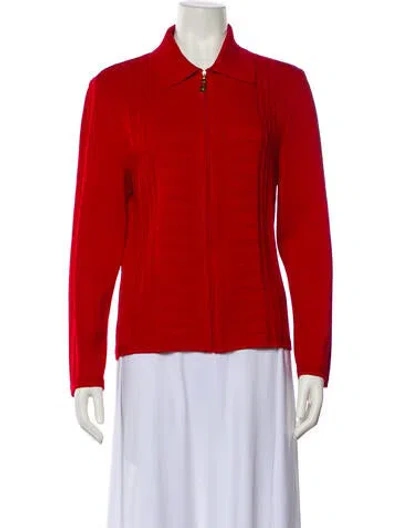 Pre-owned St John Blazer In Red