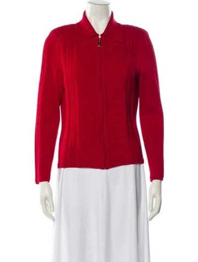Pre-owned St John Blazer In Red
