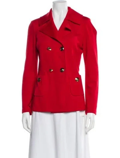 Pre-owned St John Blazer In Red