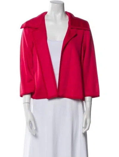 Pre-owned St John Blazer In Red