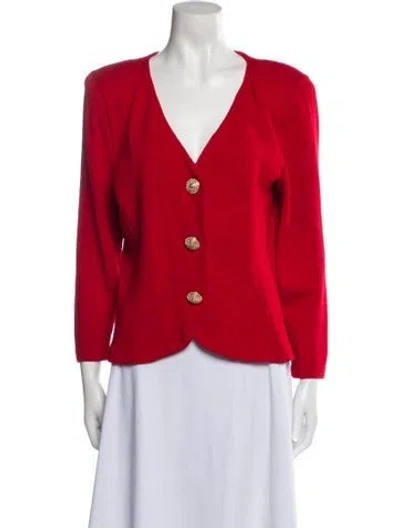 Pre-owned St John Blazer In Red