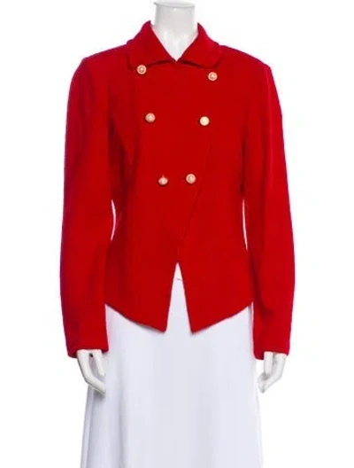 Pre-owned St John Blazer In Red