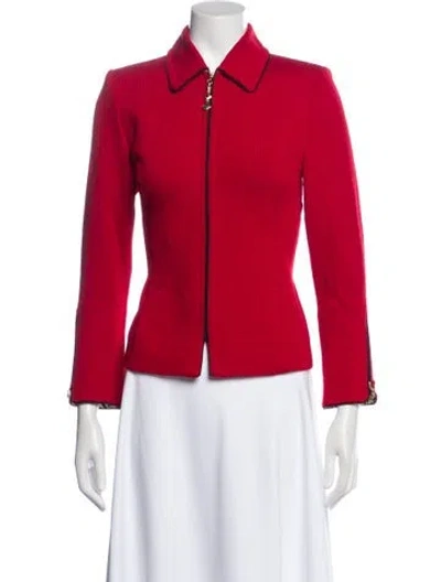 Pre-owned St John Blazer In Red