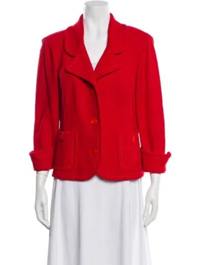 Pre-owned St John Blazer In Red
