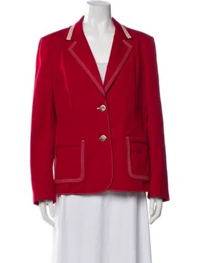 Pre-owned St John Blazer In Red