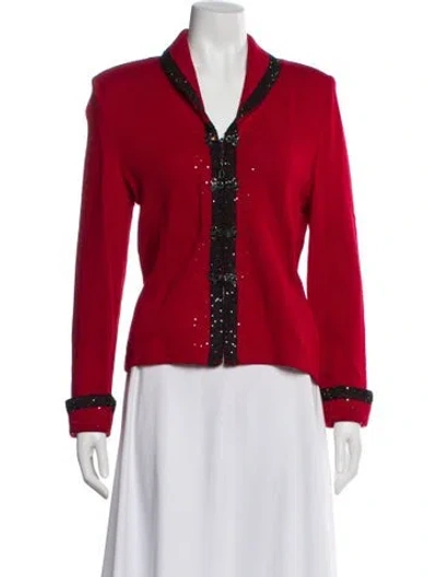 Pre-owned St John Blazer In Red