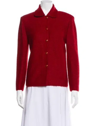 Pre-owned St John Blazer In Red