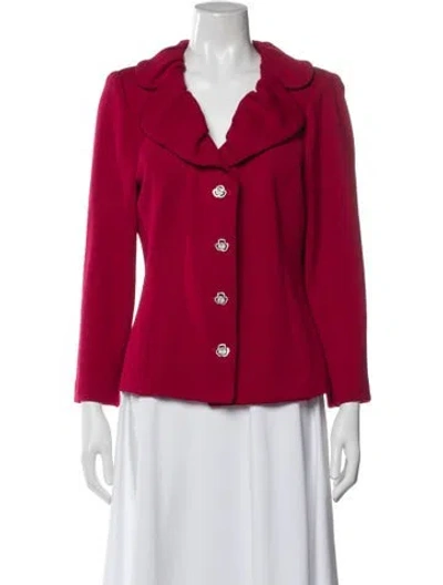 Pre-owned St John Blazer In Red