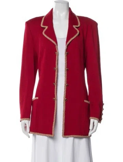 Pre-owned St John Blazer In Red