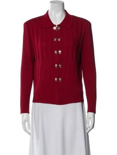 Pre-owned St John Blazer In Red