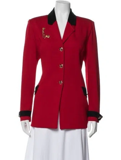 Pre-owned St John Blazer In Red