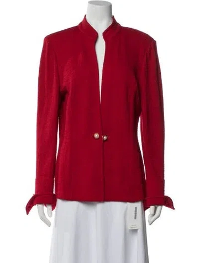 Pre-owned St John Blazer In Red