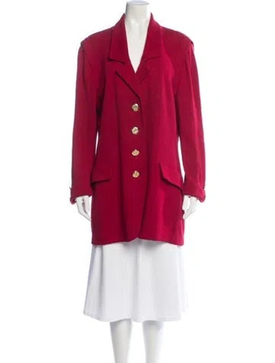 Pre-owned St John Blazer In Red