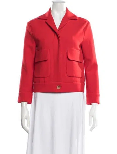Pre-owned St John Blazer In Red