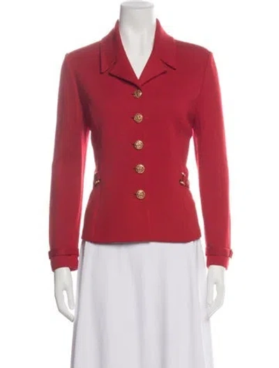 Pre-owned St John Blazer In Red
