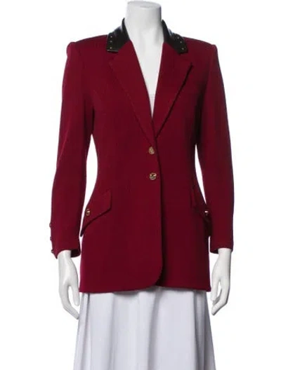 Pre-owned St John Blazer In Red