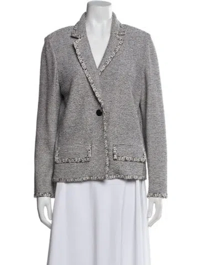 Pre-owned St John Blazer In White