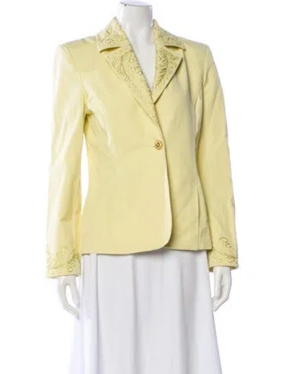 Pre-owned St John Blazer In Yellow