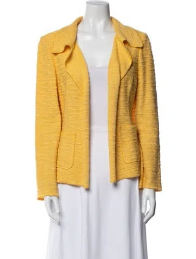 Pre-owned St John Blazer In Yellow