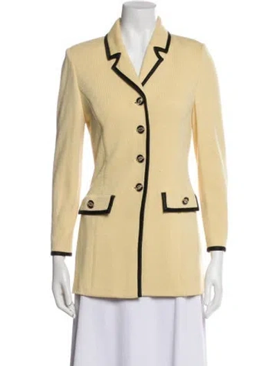 Pre-owned St John Blazer In Yellow