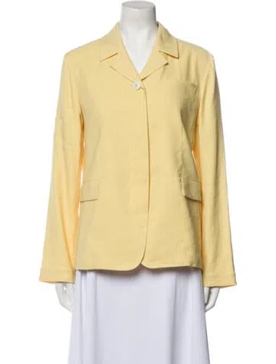 Pre-owned St John Blazer In Yellow