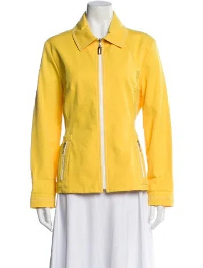 Pre-owned St John Blazer In Yellow