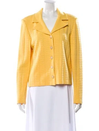 Pre-owned St John Blazer In Yellow