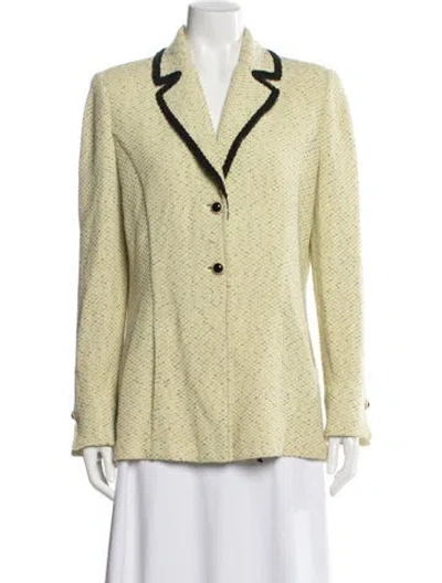 Pre-owned St John Blazer In Yellow