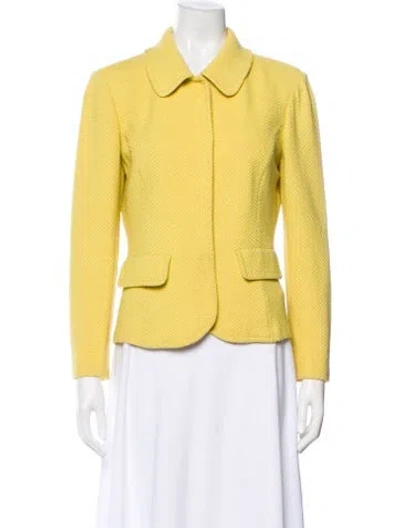 Pre-owned St John Blazer In Yellow