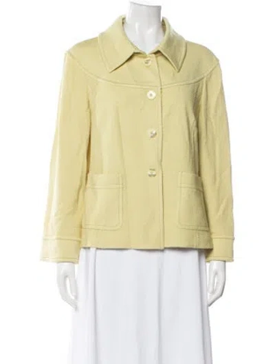 Pre-owned St John Blazer In Yellow