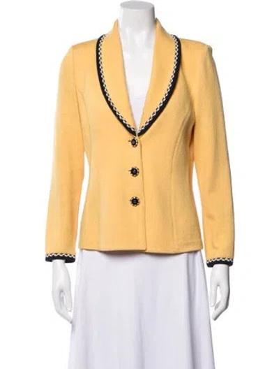 Pre-owned St John Blazer In Yellow