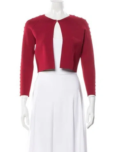 Pre-owned St John Bolero In Red