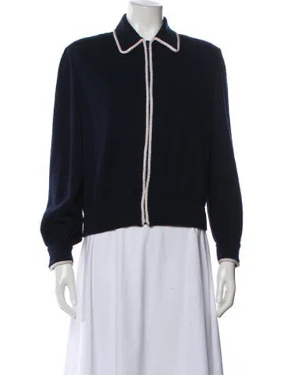 Pre-owned St John Bomber Jacket In Blue