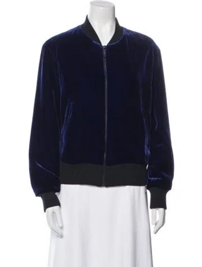 Pre-owned St John Bomber Jacket In Blue