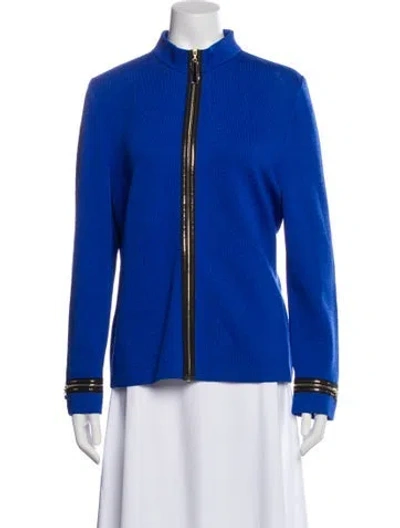 Pre-owned St John Bomber Jacket In Blue