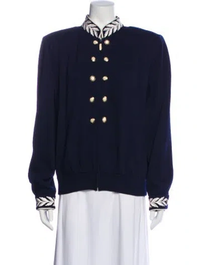 Pre-owned St John Bomber Jacket In Blue