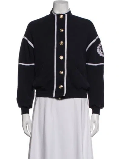 Pre-owned St John Bomber Jacket In Blue