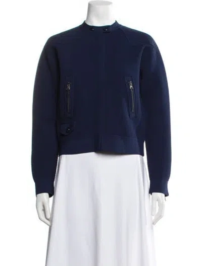 Pre-owned St John Bomber Jacket In Blue