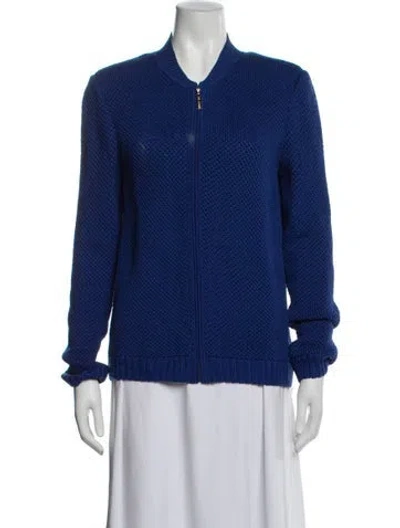 Pre-owned St John Bomber Jacket In Blue