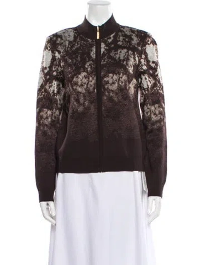 Pre-owned St John Bomber Jacket In Brown