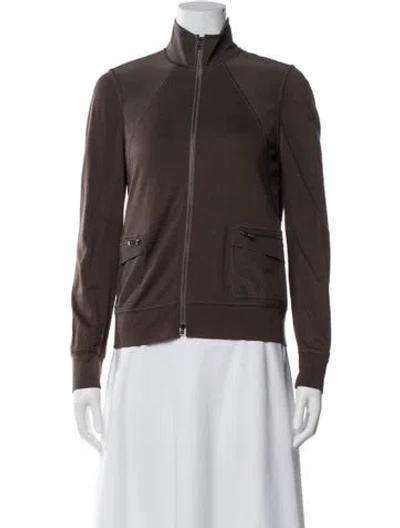 Pre-owned St John Bomber Jacket In Brown