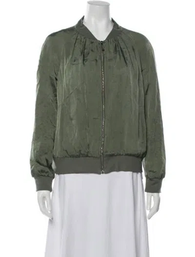 Pre-owned St John Bomber Jacket In Green