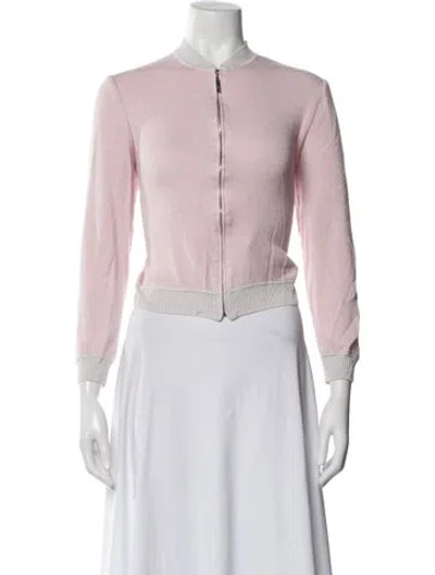 Pre-owned St John Bomber Jacket In Pink