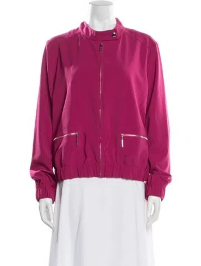Pre-owned St John Bomber Jacket In Pink