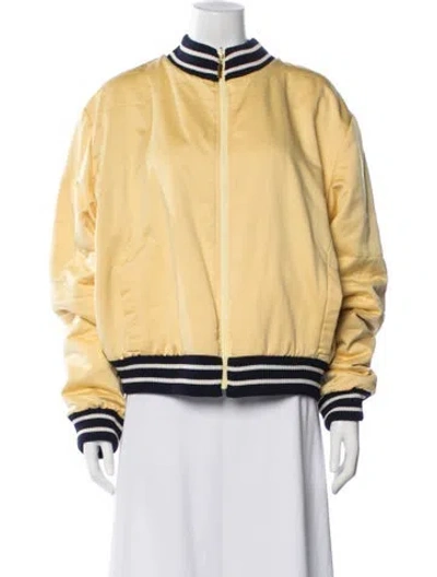Pre-owned St John Bomber Jacket In Yellow