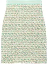 St John Women's Bouclé Tweed Pencil Skirt In Green
