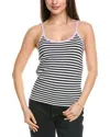 St John St. John Breton Stripe Knit Sweater In Black