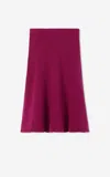 St John Brushed Wool And Mohair Skirt In Dema
