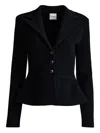 St John Buttoned Jacket In Black