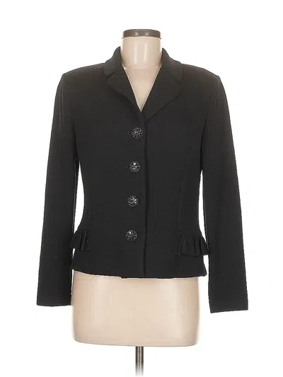 Pre-owned St. John By Marie Gray Cardigan Sweater In Black